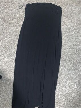 Classic Black Strapless Maxi dress